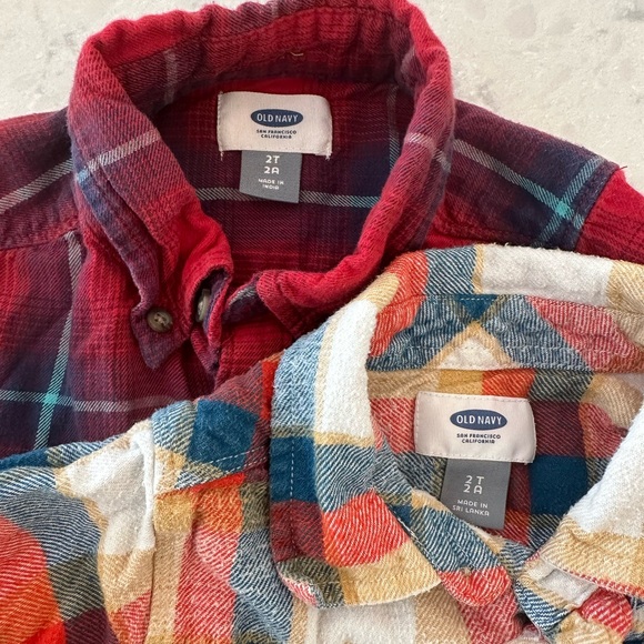 Boys 2T Winter Flannel Shirt Bundle - Picture 2 of 3